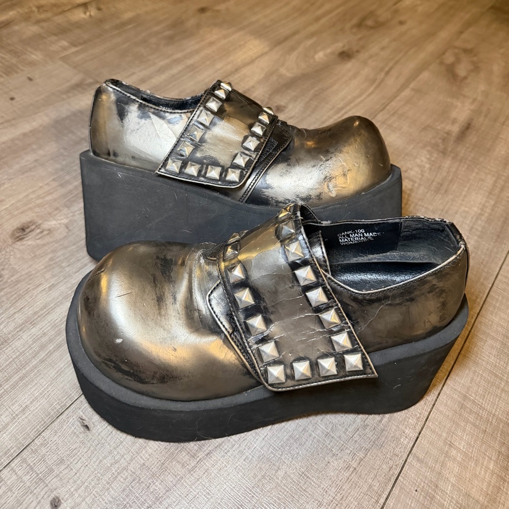 RARE Vintage 90s Y2K Demonia Platform Shoes – The Dank Shoe - Picture 8 of 15